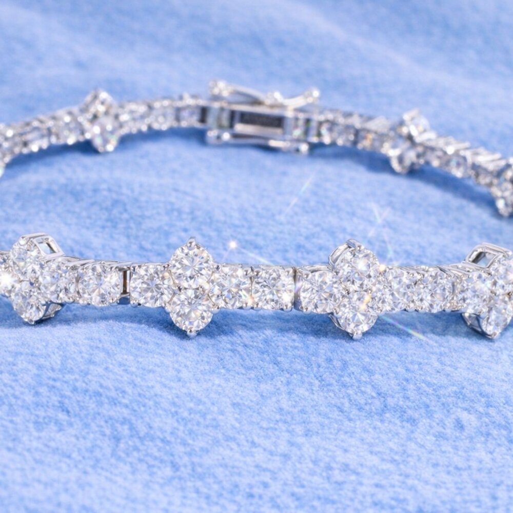 3mm Moissanite Tennis Bracelet | Passes Diamond Tester | 925 Silver
